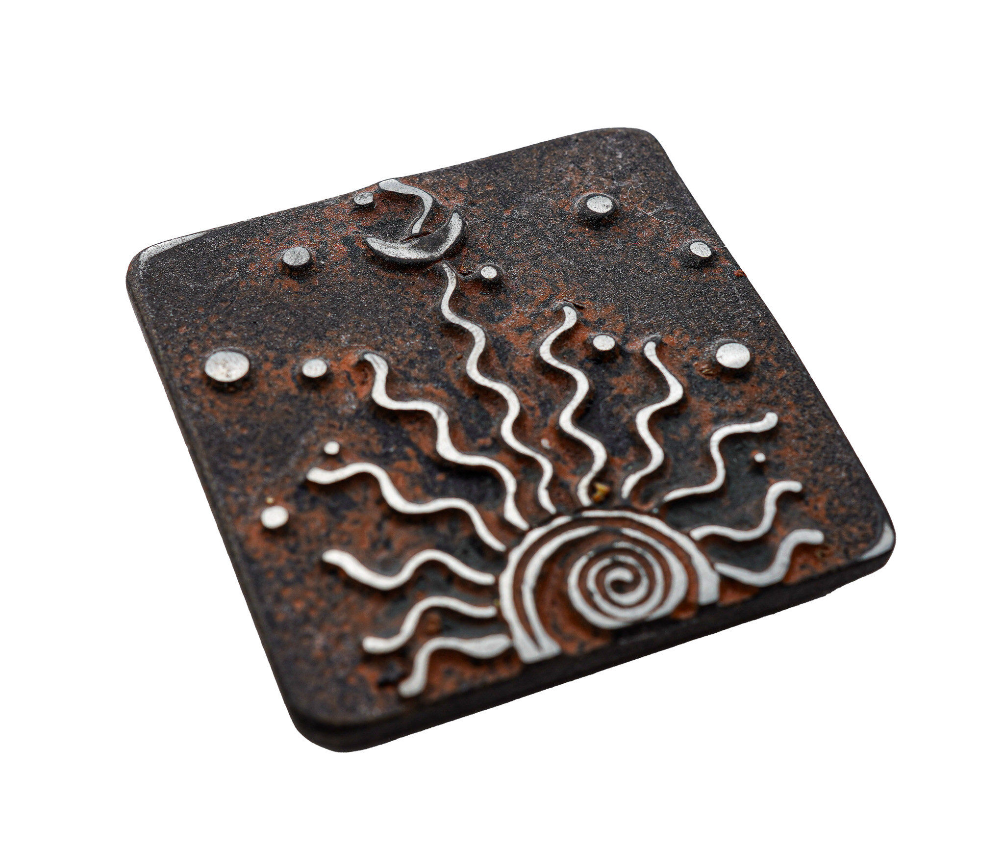 Gürtelschnalle Le Soleil se le´ve carre`